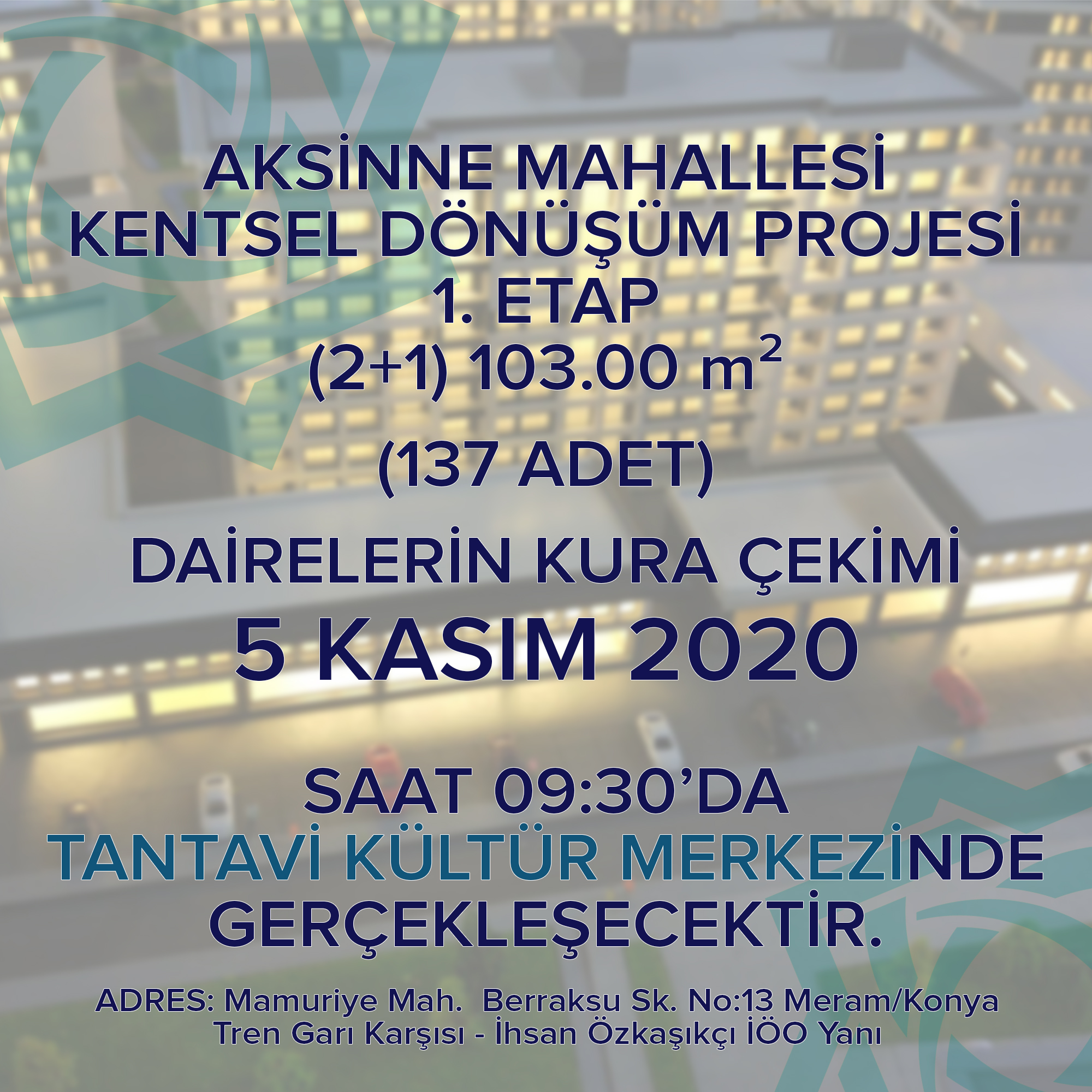 AKSİNNE MAHALLESİ KURA ÇEKİMİ DUYURUSU