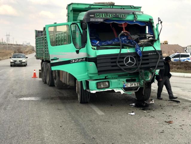 Konya Ereğli'de Trafik kazası, 1 yaralı..