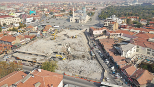 Mevlana Çarşısı'nda yıkım işlemi tamamlandı