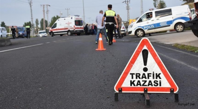 Akşehir'de trafik kazasında 1 kişi yaralı