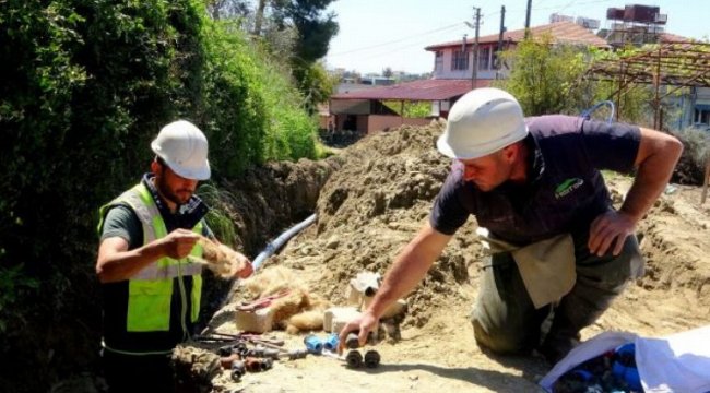 Hatay Antakya Günyazı'da 30 yılık şebeke yenilendi 