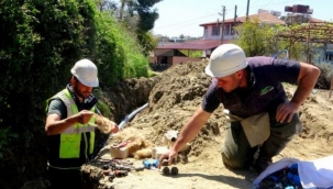Hatay Antakya Günyazı'da 30 yılık şebeke yenilendi 