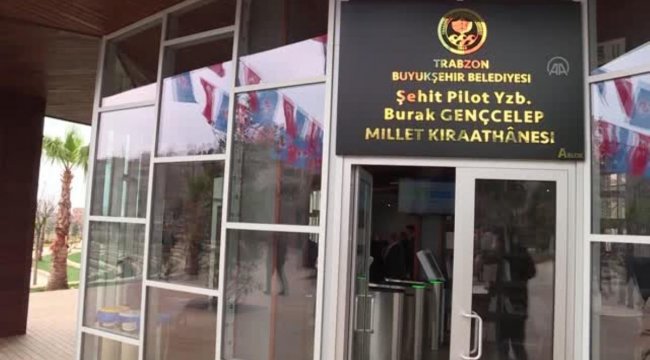 Şehit yüzbaşı Burak Gençcelep'in ismi millet kıraathanesine verildi