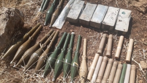 Pençe Kilit'te çok sayıda mühimmata el konuldu